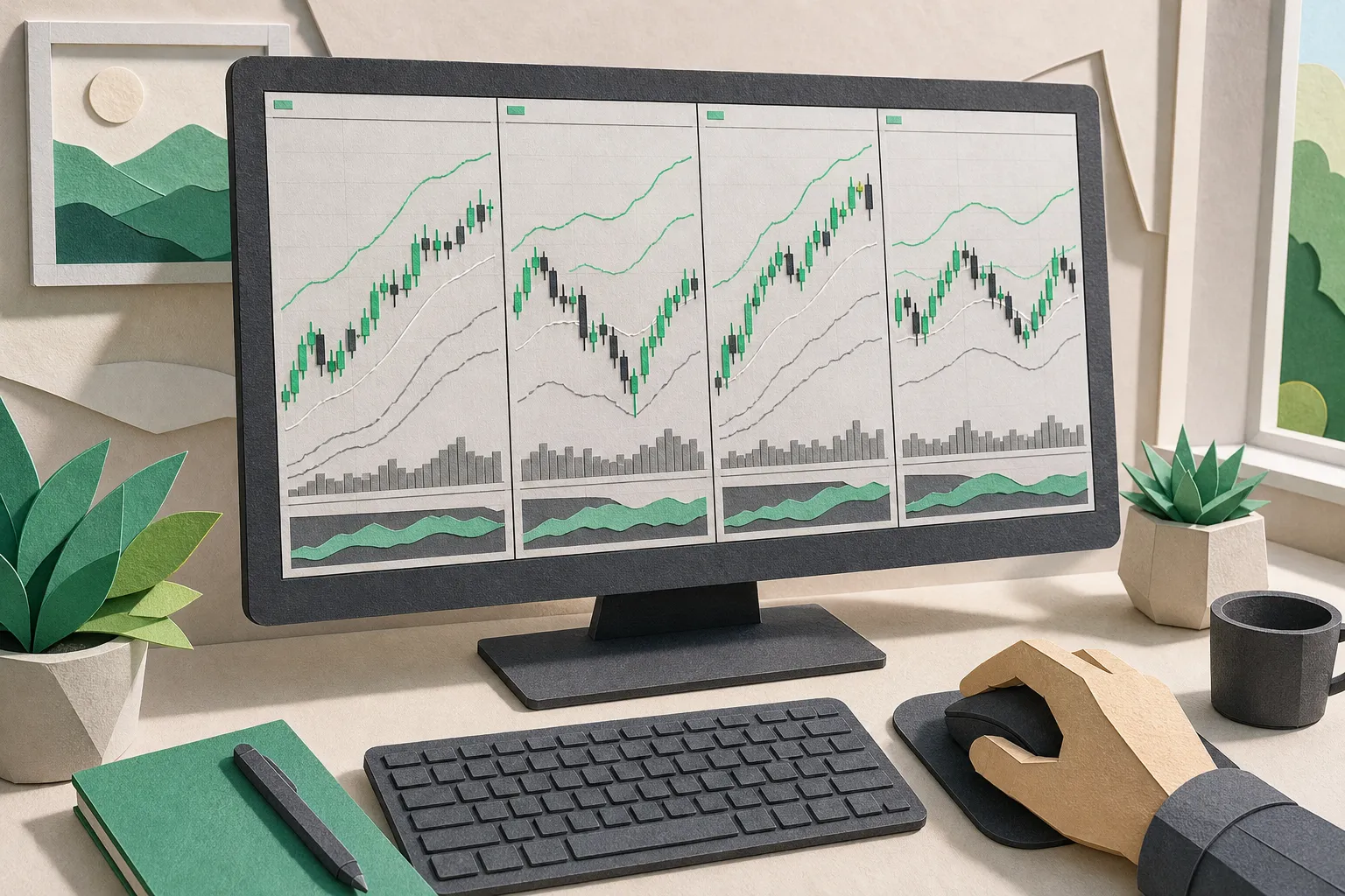 Read index charts the right way. Use VWAP, layouts, watchlists, and alerts in TickerLists to track the S&P 500, Nasdaq, and Dow with speed and clarity.